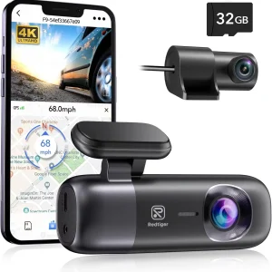 REDTIGER F9 Dash Cam 4K Front and Rear